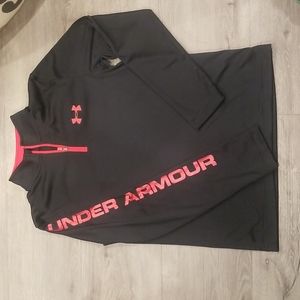 Under Armour youth medium 1/4 zip long sleeve Heat Gear shirt